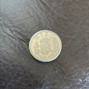 Spanish Diez Pesetas Coin